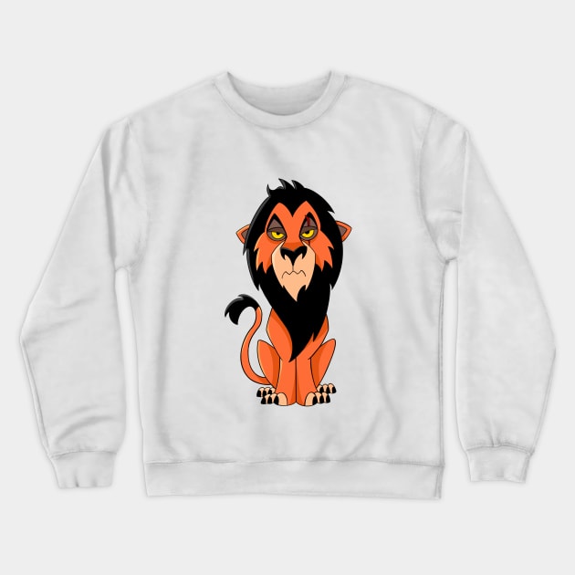 Scar character, the lion king Crewneck Sweatshirt by PrimeStore